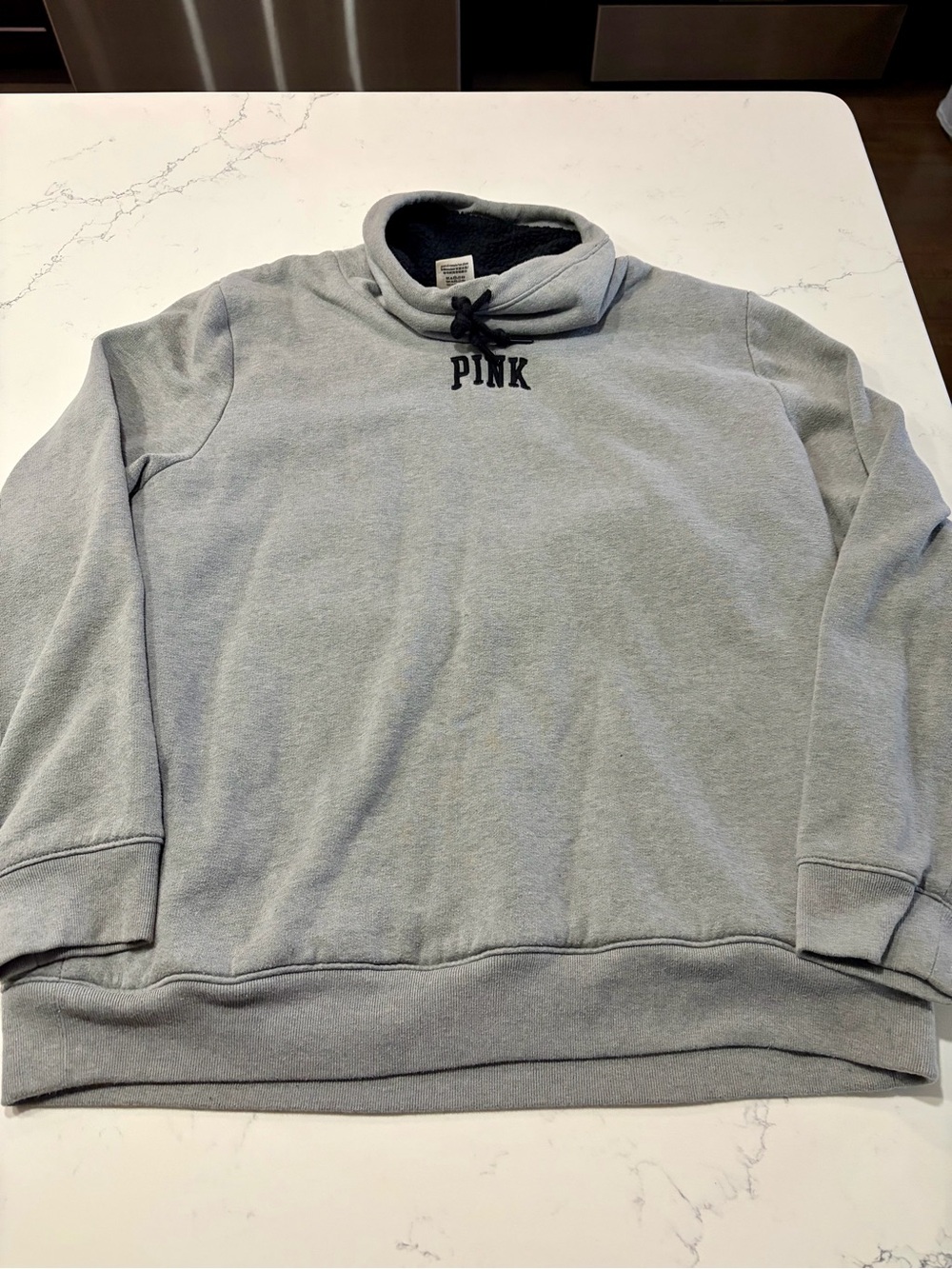 PINK Victoria's Secret Light Gray Turtleneck Pullover - Women’s Small